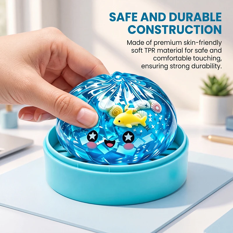 Crystal Growing Kit - 해양 동물 껍질 모양 찐빵 장난감