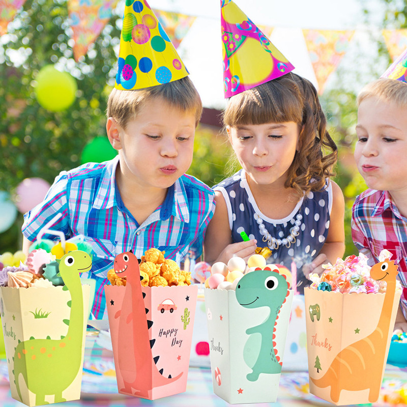 4Pcs 만화 공룡 상자 공룡 팝 옥수수 테마 생일 축 - Science Of Happiness 리뷰 및 가격