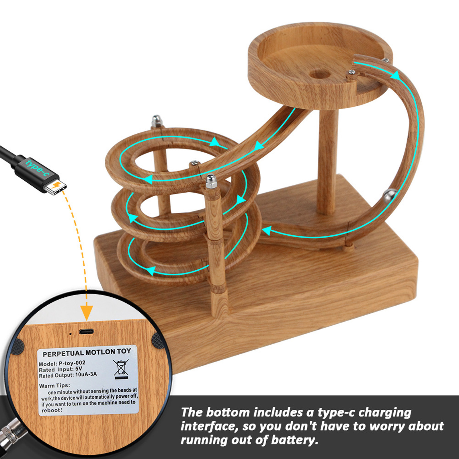 롤링 영구 운동 기계 절묘한 예술 영구 운동 기계 장식 - Newton Cradle Large 리뷰 및 가격