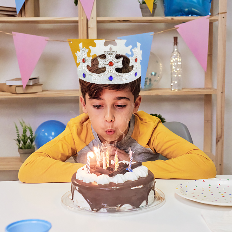 어린이 생일 모자, 골드 실버 크라운, 아기 1 세 생 - Science Of Happiness 리뷰 및 가격