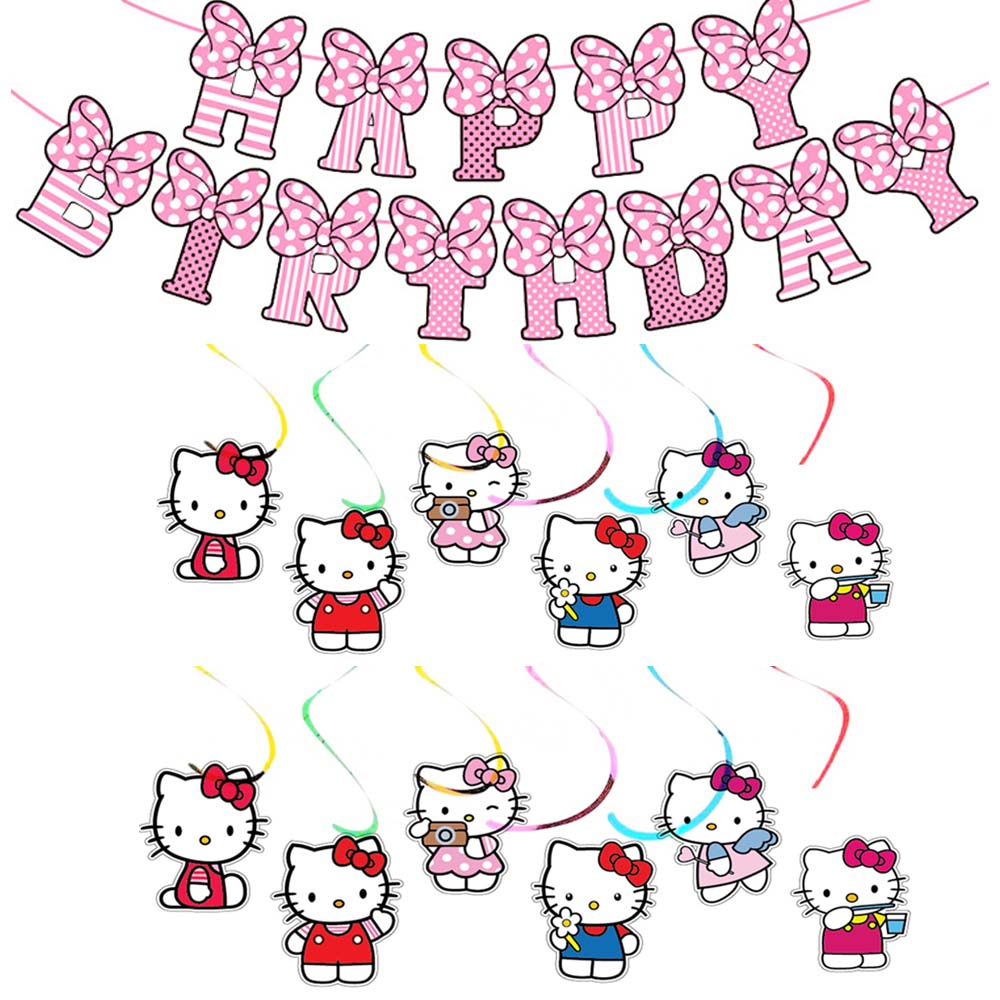 7/13pcs/set 산리오 헬로 키티 배너 스파이럴  - Science Of Happiness 리뷰 및 가격