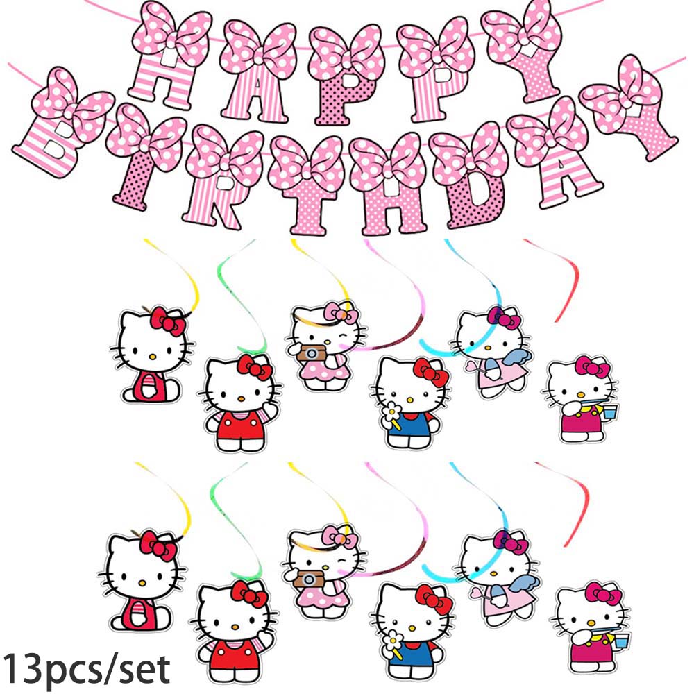 7/13pcs/set 산리오 헬로 키티 배너 스파이럴  - Science Of Happiness 리뷰 및 가격